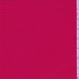 2 1/4 YD PC-Bright Red Pinstripe Activewear Fabric