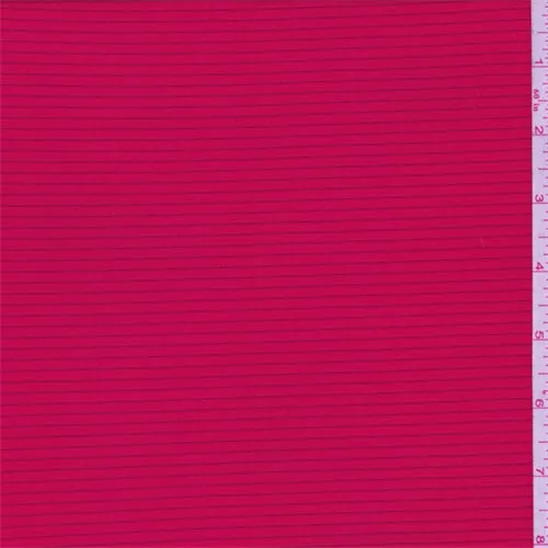 2 1/4 YD PC-Bright Red Pinstripe Activewear Fabric