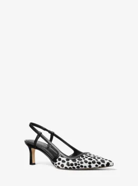 Alora Cheetah Print Calf Hair Slingback Pump