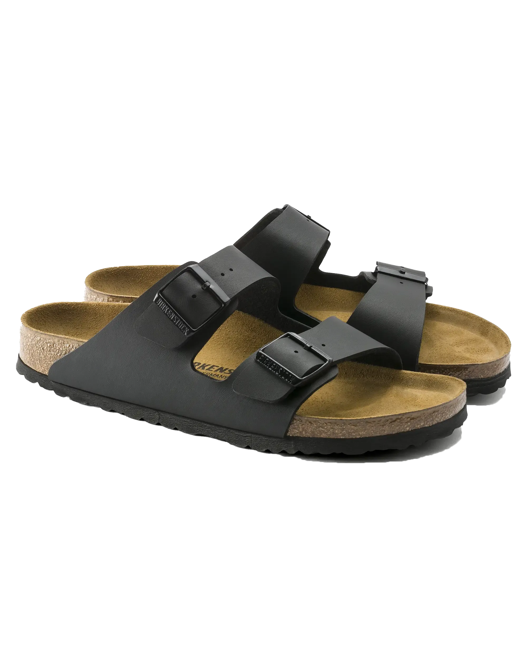 Arizona Birko Flor Sandals in Black