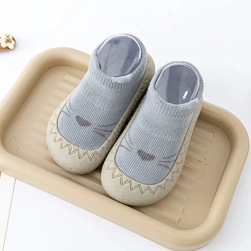 Baby Cute Cartoon Design Rubber Sole Floor Socks Shoes