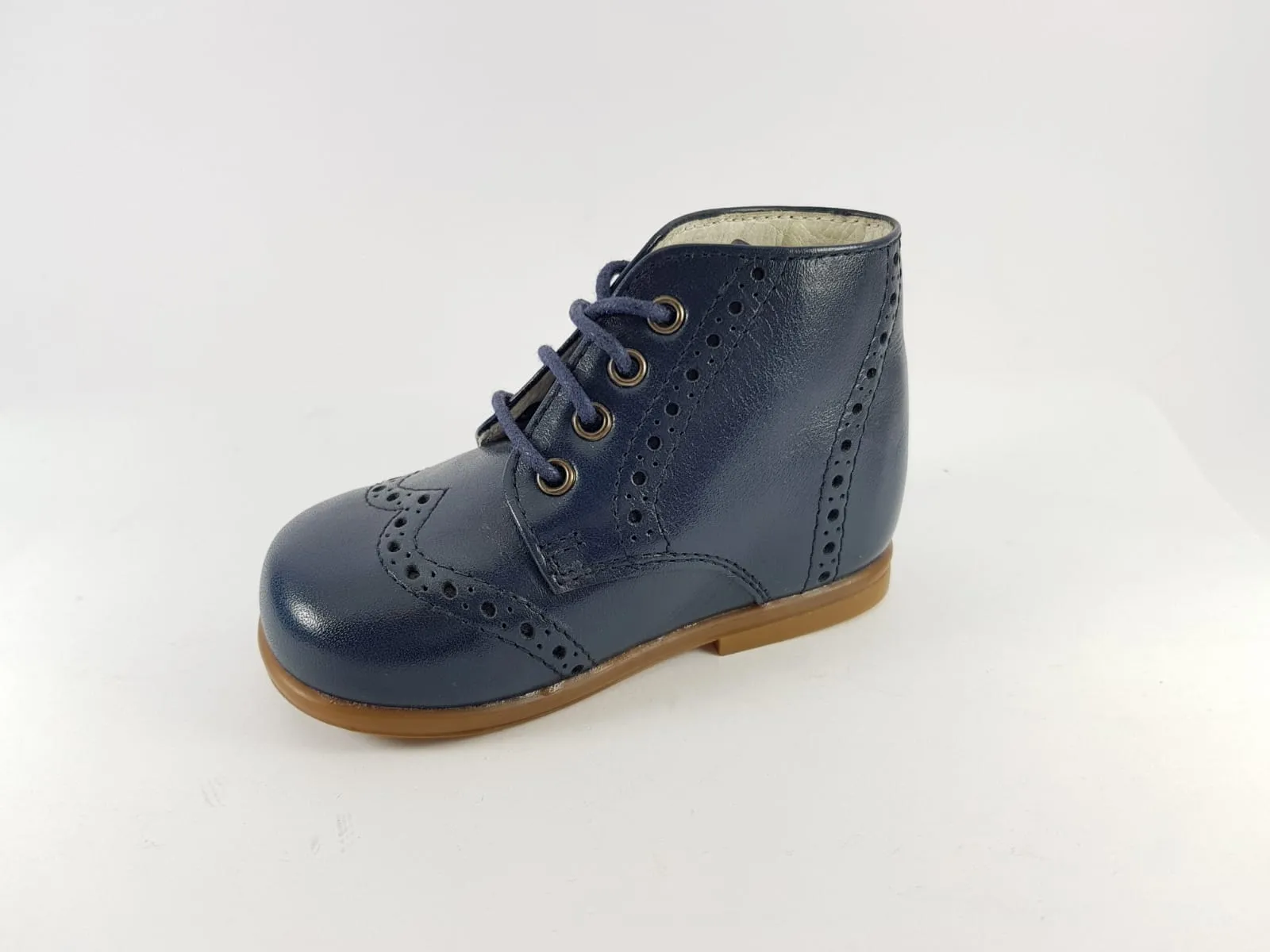 Beberlis Navy Leather Bootie