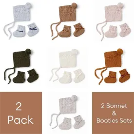 Bonnet & Booties 2 Pack