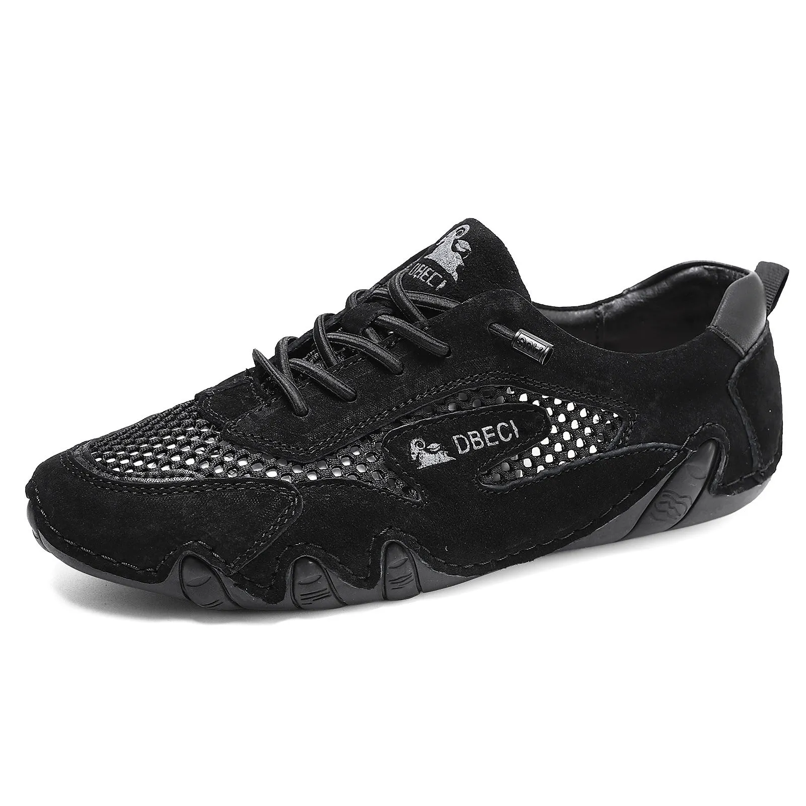 Bootara Men's Best-Selling Outdoor Breathable Mesh Sneakers Plus-Size Rubber-Soled Sports Shoes