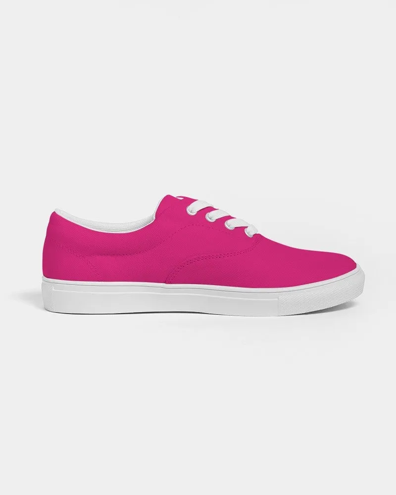 Bright Cool Pink Men's Canvas Sneakers | Men's | Bright Pure Cool Pink | C0M100Y25K0