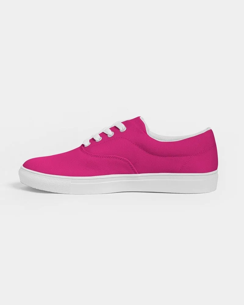 Bright Cool Pink Men's Canvas Sneakers | Men's | Bright Pure Cool Pink | C0M100Y25K0