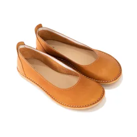 Bummel Zuri Leather Ballerina Shoe - Namib