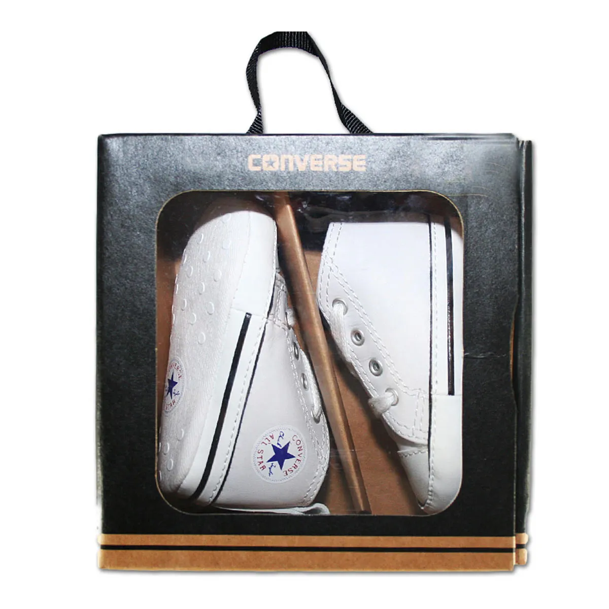 Converse First Star Chucks Hi Leather 81229 - weiss-schwarz