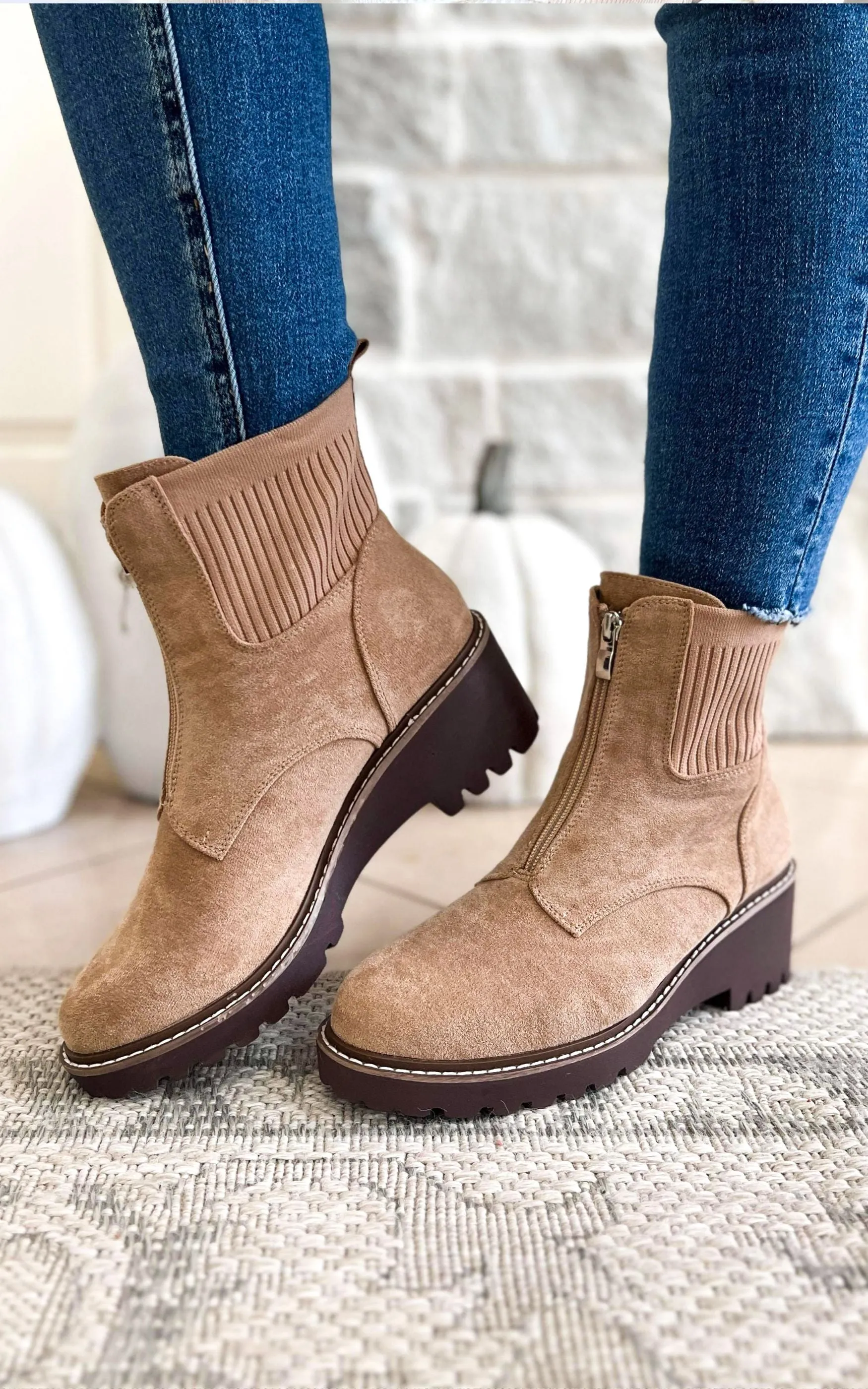 Corkys Boo Camel Suede Booties *