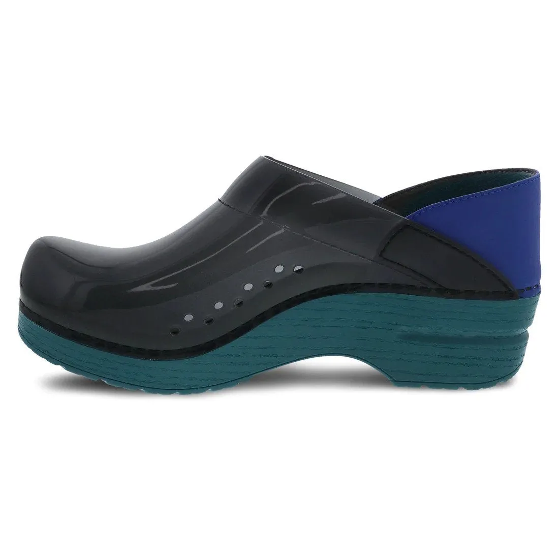 Dansko Womens Professional Black Translucent Clogs