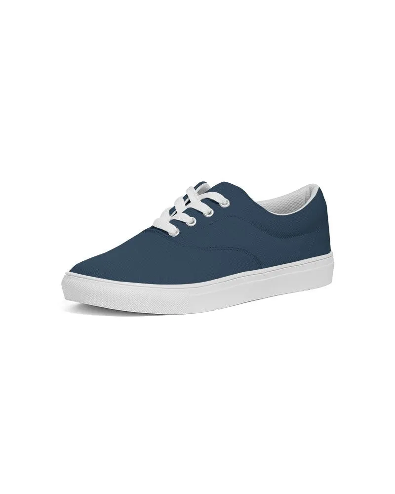 Dark Blue Women's Canvas Sneakers | Women's | Dark Pastel Blue | C60M30Y0K80