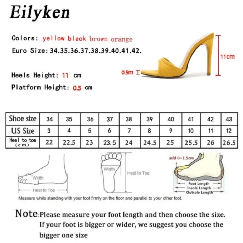 Eilyken Pointed Toe High-Heels Party Slides Mule (Size 35-42)