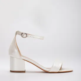 Ella - Ivory Low Heels