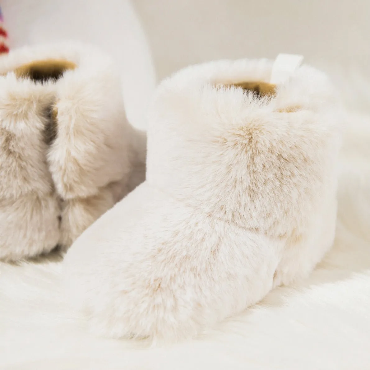 Frosty Fur Booties Snowball