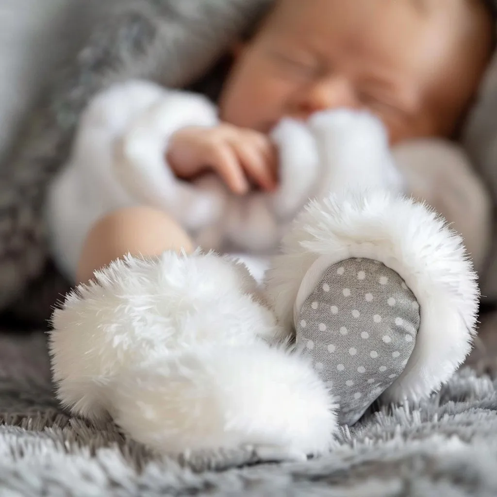 Frosty Fur Booties Snowball