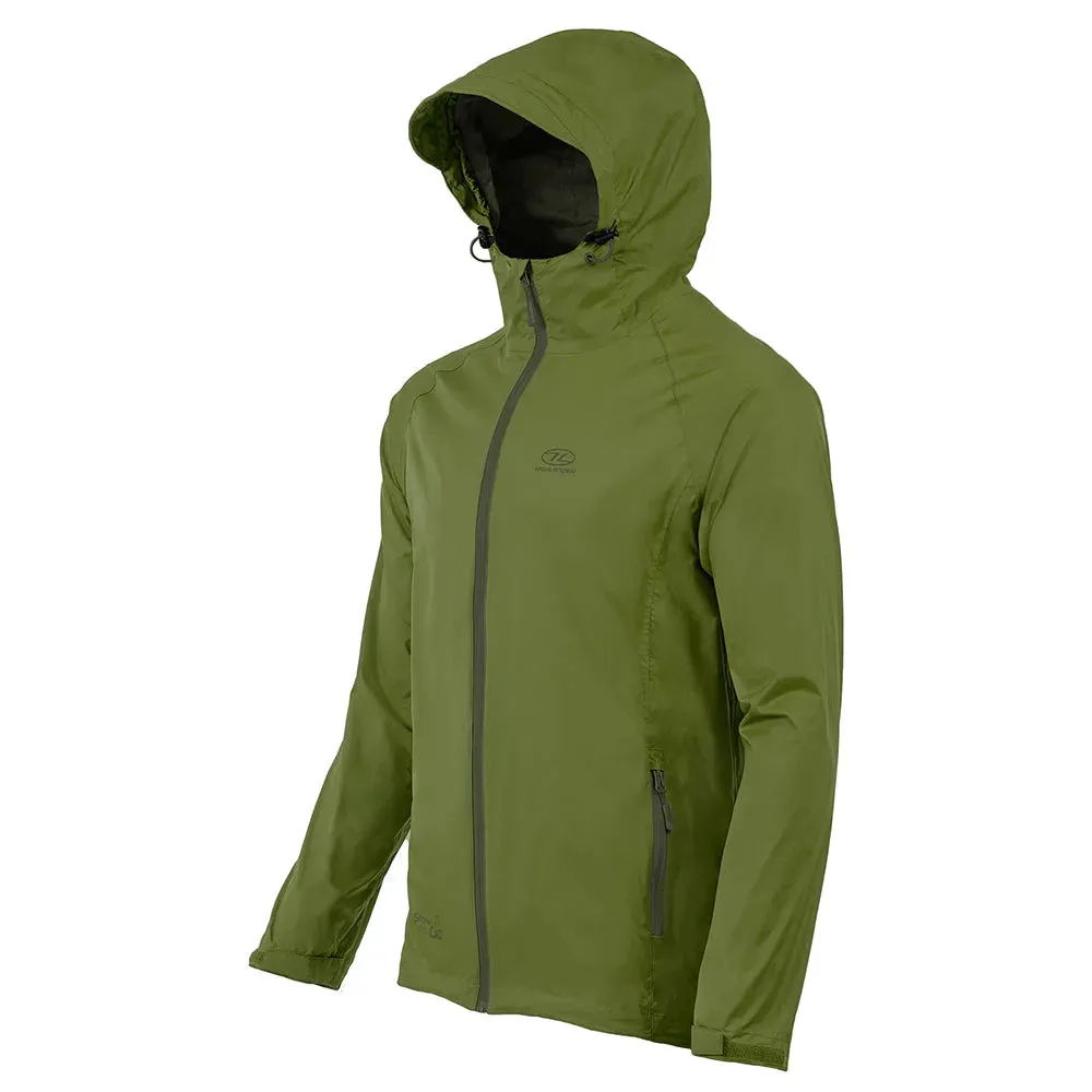 Highlander Regenjacke Stow and Go oliv