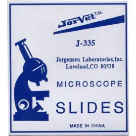 Jor-Vet Microscope Slides, Clear, Box of 72