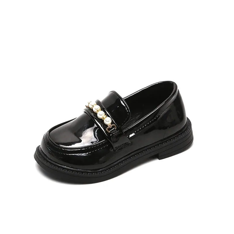 Kids Boys Girls British Style Leather Shoes for Party