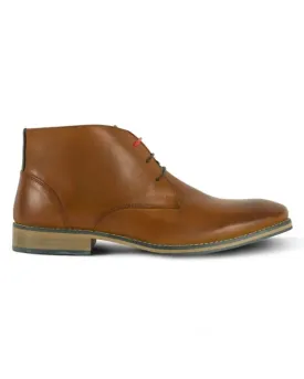 Logan Leather Chukka Boots - Tan