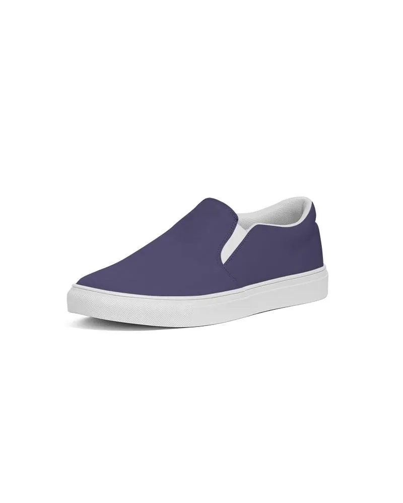 Medium Dark Blue Slip-On Canvas Sneakers | Men's | Medium Dark Pastel Blue | C60M60Y0K60