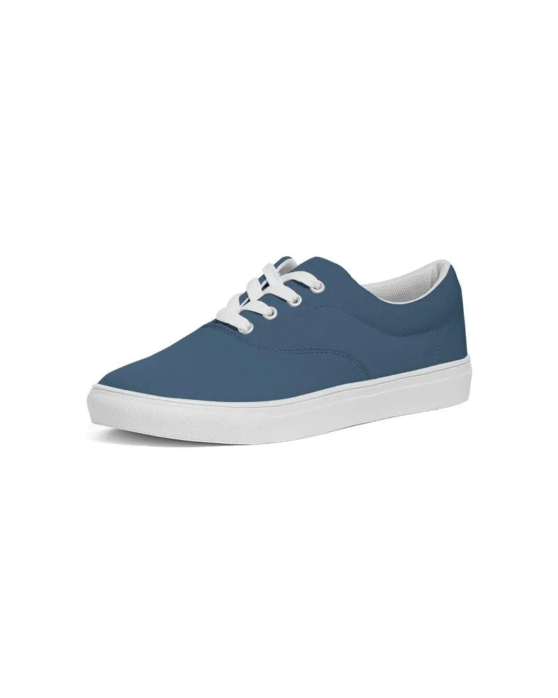 Medium Dark Blue Women's Canvas Sneakers | Women's | Medium Dark Pastel Blue | C60M30Y0K60