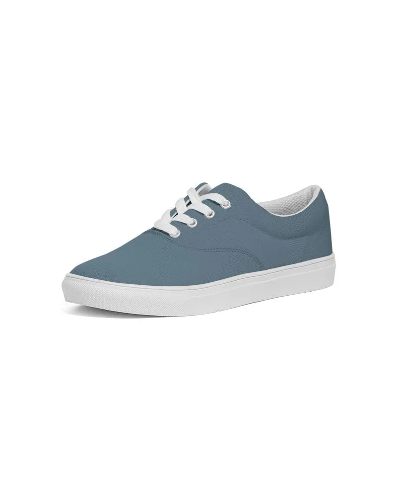 Medium Dark Cyan Women's Canvas Sneakers | Women's | Medium Dark Pale Pastel Cyan | C30M0Y0K60