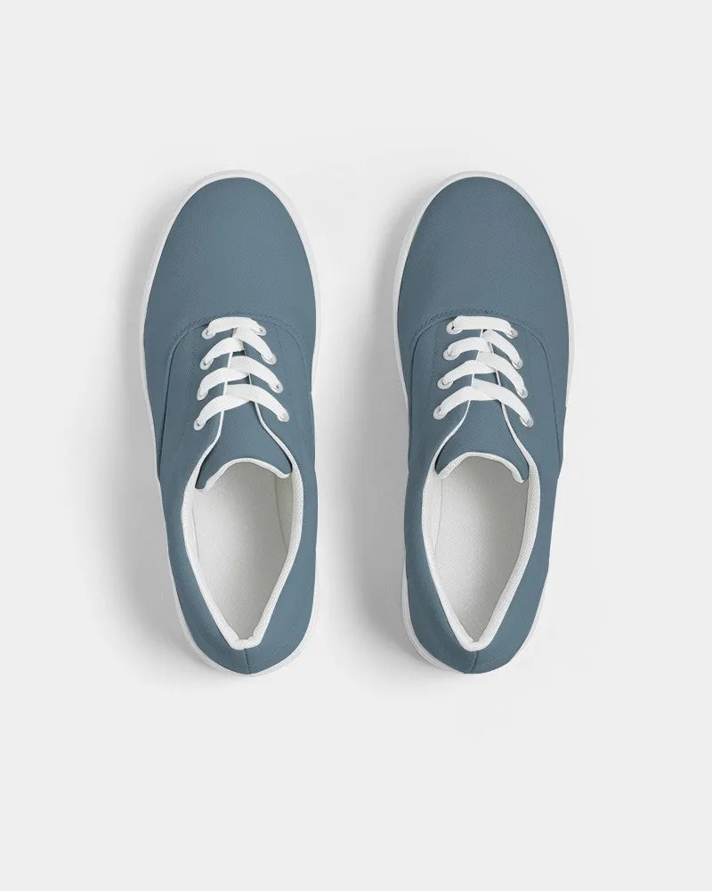 Medium Dark Cyan Women's Canvas Sneakers | Women's | Medium Dark Pale Pastel Cyan | C30M0Y0K60