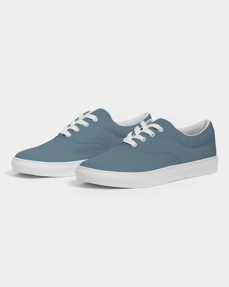 Medium Dark Cyan Women's Canvas Sneakers | Women's | Medium Dark Pale Pastel Cyan | C30M0Y0K60