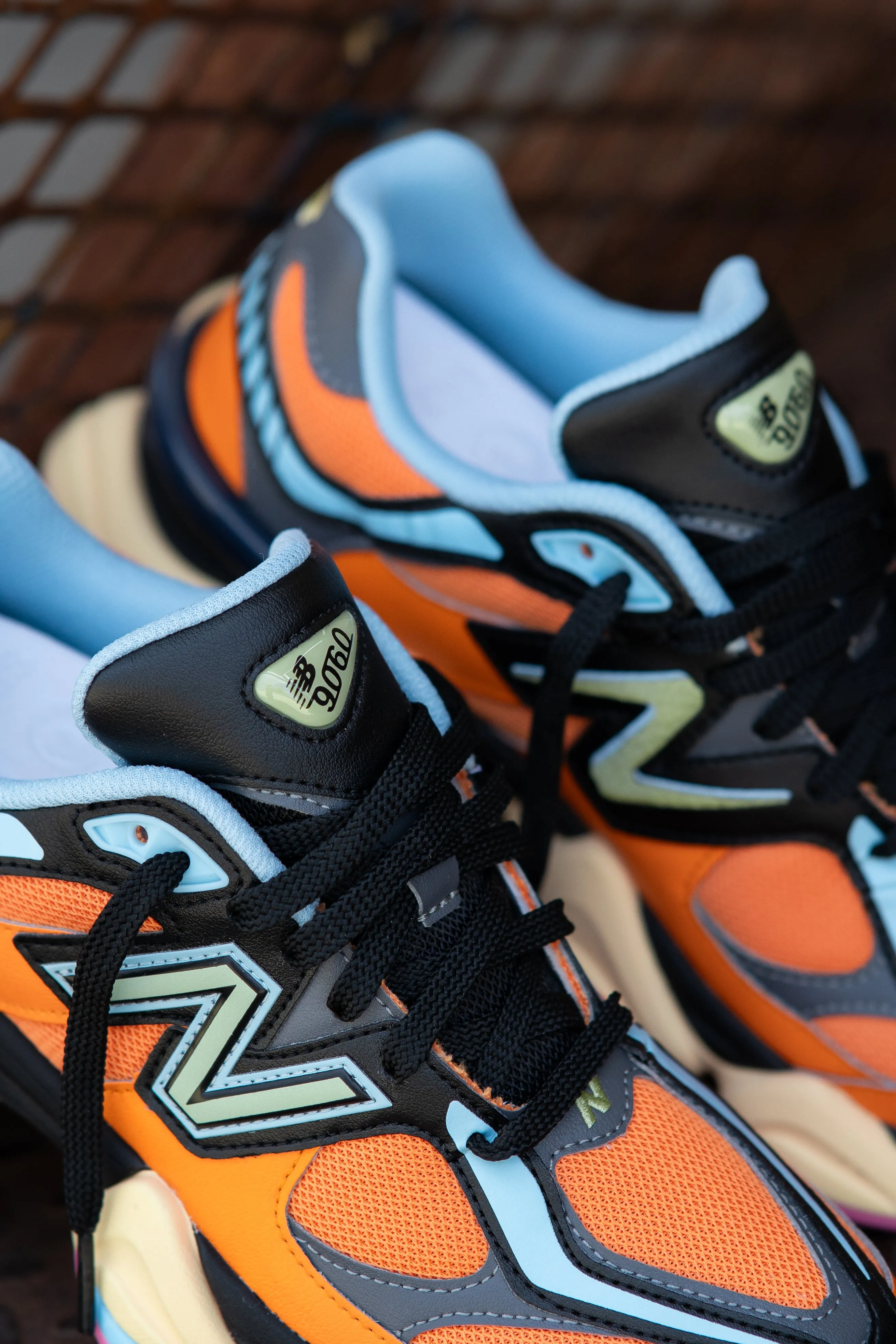 Mens New Balance 9060 (Orange/Black) - U9060OGB