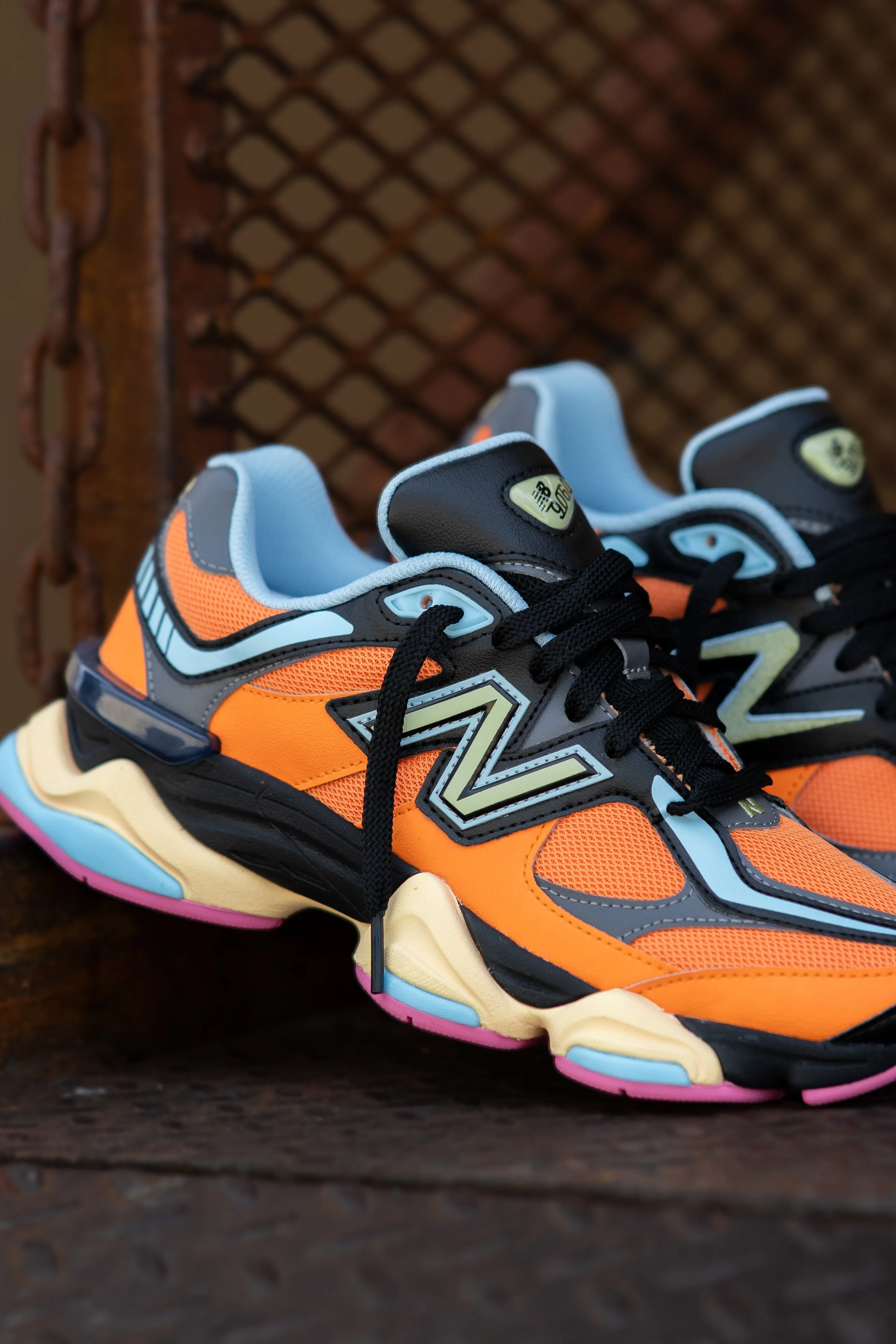 Mens New Balance 9060 (Orange/Black) - U9060OGB