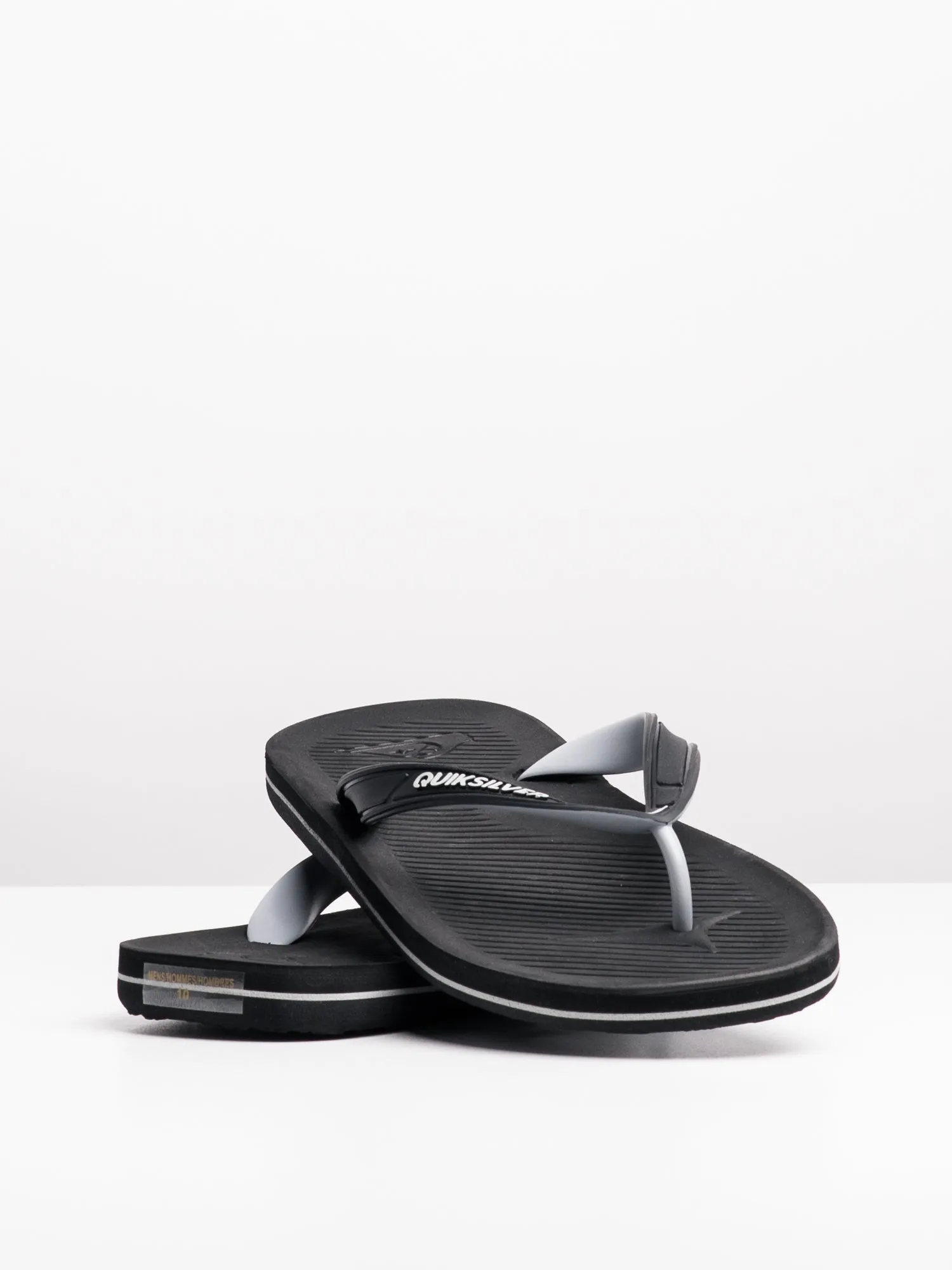 MENS QUIKSILVER HALEIWA BLACK/GREY/BLACK SANDALS - CLEARANCE