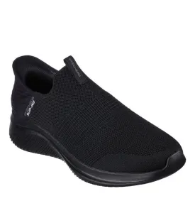 Mens Skechers Slip-Ins Ultra Flex 3.0 Smooth Step Black Shoes