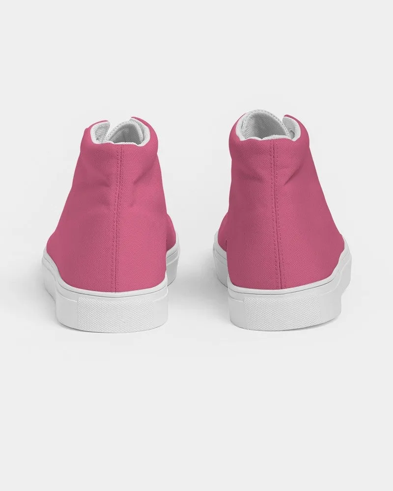 Midtone Pink High-Top Canvas Sneakers | Women's | C0M80Y20K0