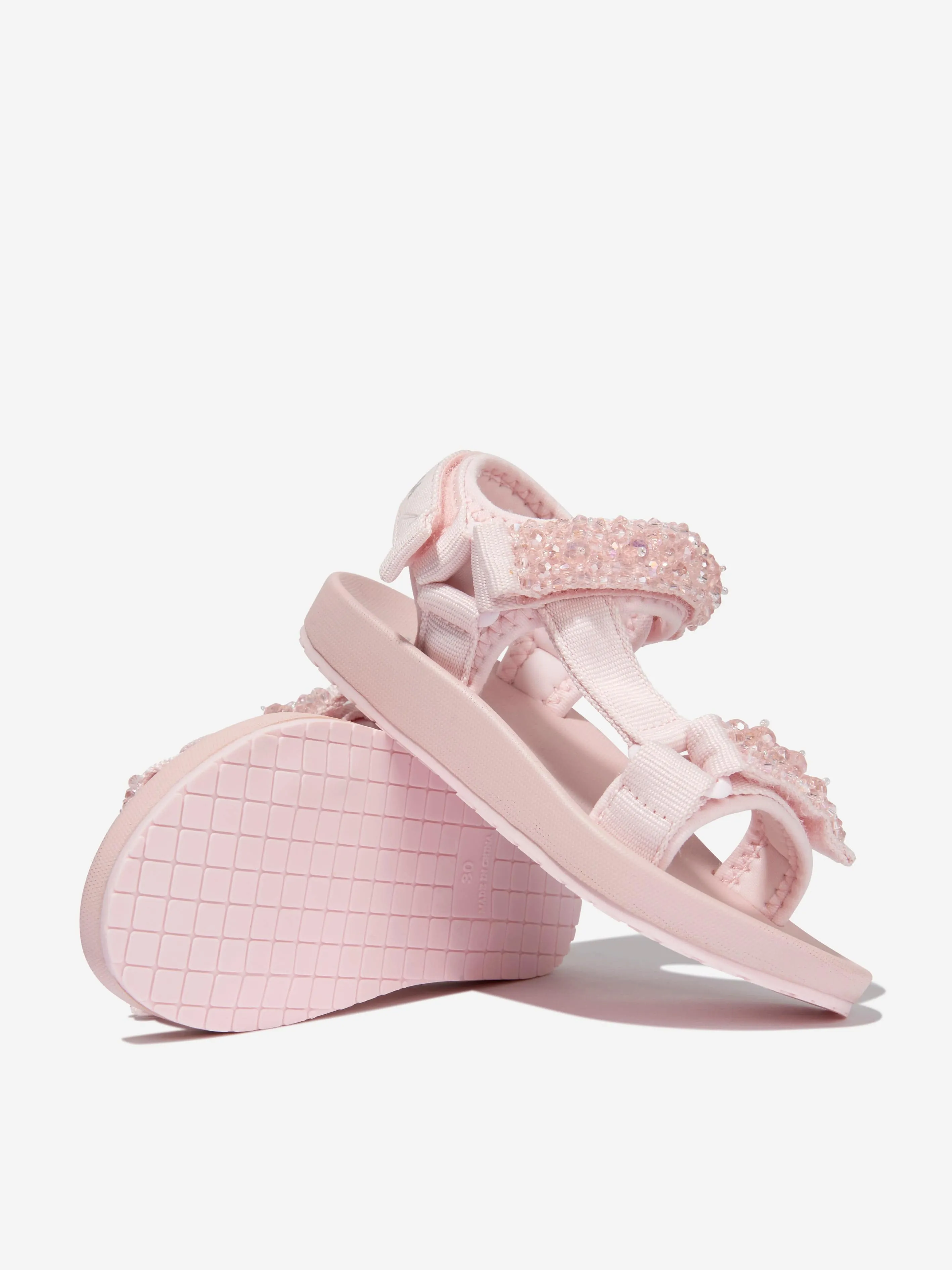 Monnalisa Girls Techno Soft Sandals in Pink