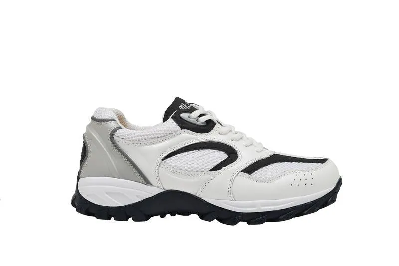 Mt. Emey 9702-3L White - Men's Explorer I Black Athletic Shoe with Laces