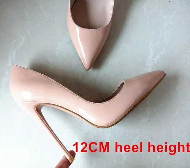 New 2017 High Quality Women Pumps Nude Color Sexy Basic Pointy Toe Stilettos High Heels Wedding Shoes Thin Heels Suede Shoes