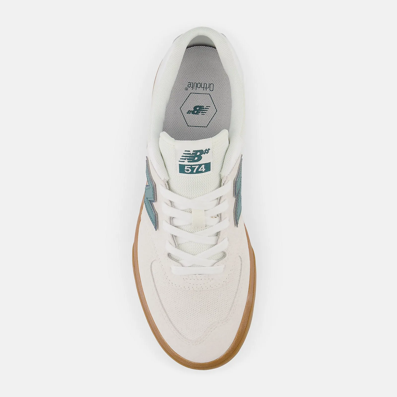 New Balance Numeric 574 Vulc - White Green