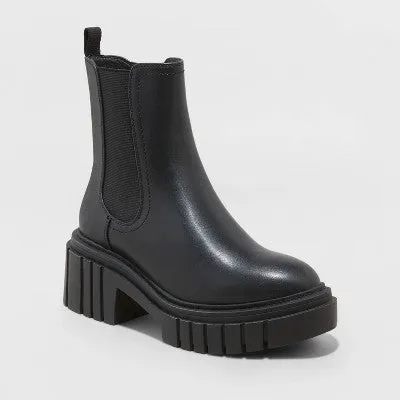 New - Women's Sterling Chelsea Boots - Wild Fable Black 10