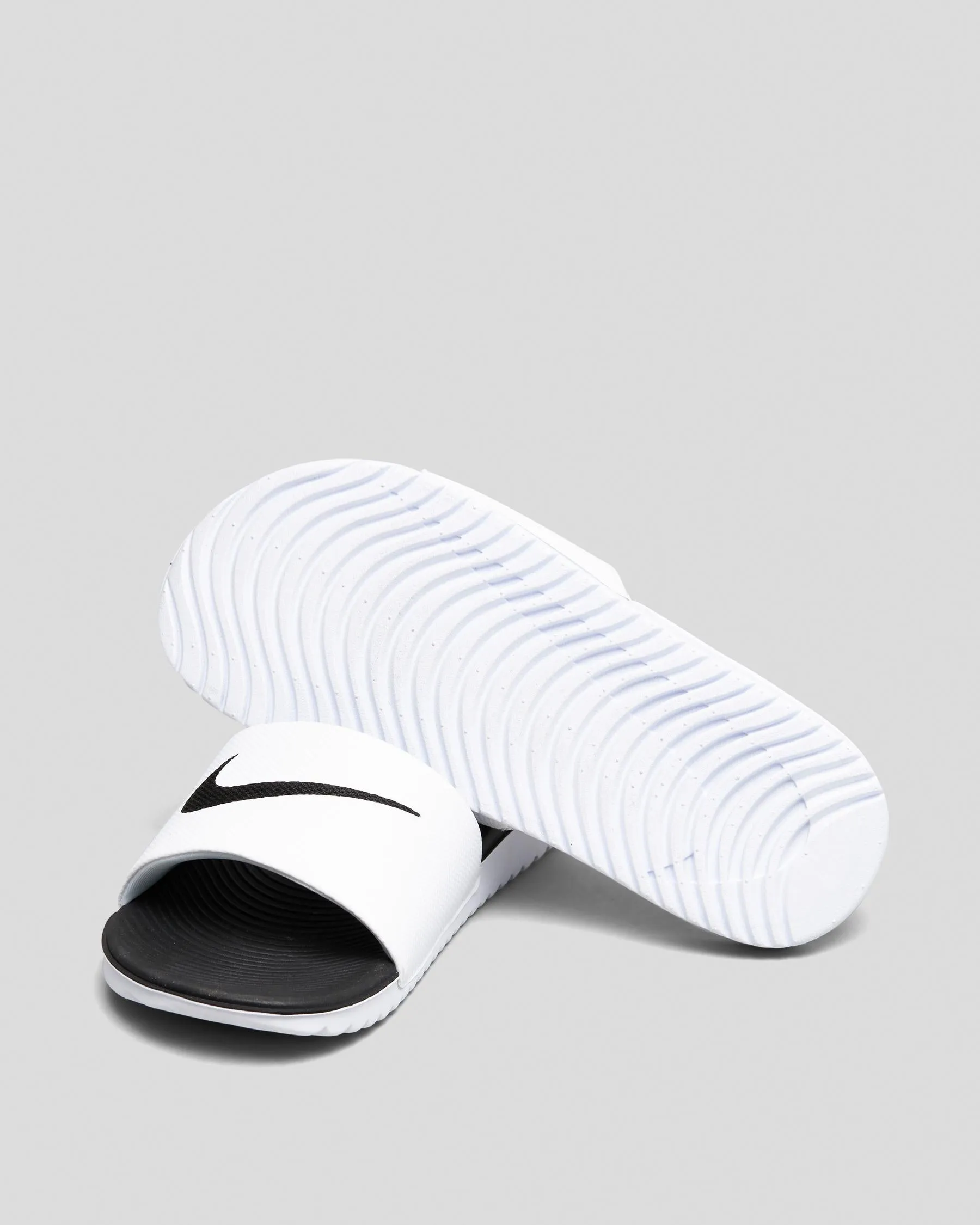 NIKE KAWA SLIDE - WHITE/BLACK