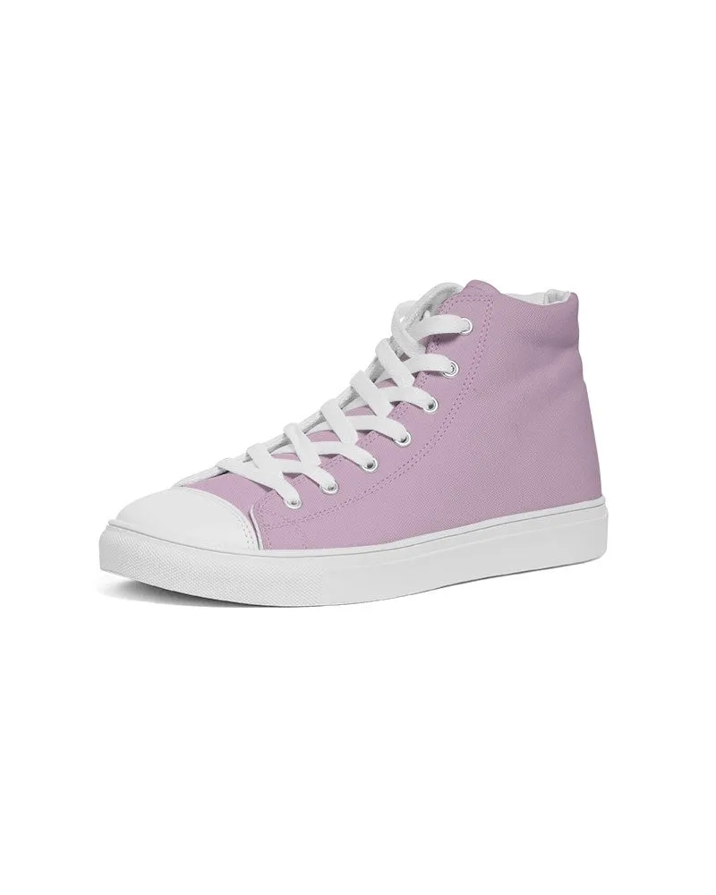 Pale Pastel Magenta Purple Women's High-top Canvas Sneakers | Women's | Bright Pale Pastel Magenta Purple | C8M30Y0K0