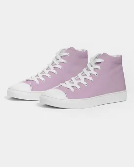 Pale Pastel Magenta Purple Women's High-top Canvas Sneakers | Women's | Bright Pale Pastel Magenta Purple | C8M30Y0K0