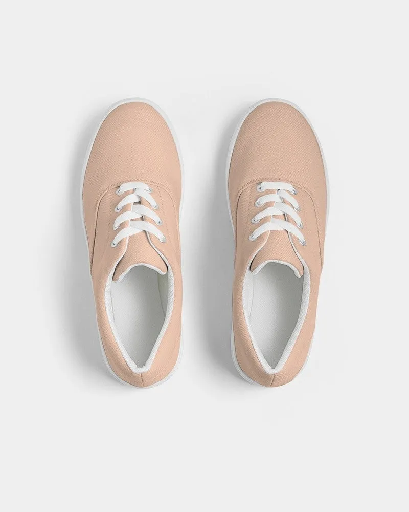 Pale Pastel Orange Women's Canvas Sneakers | Women's | Bright Pale Pastel Orange | C0M22Y30K0