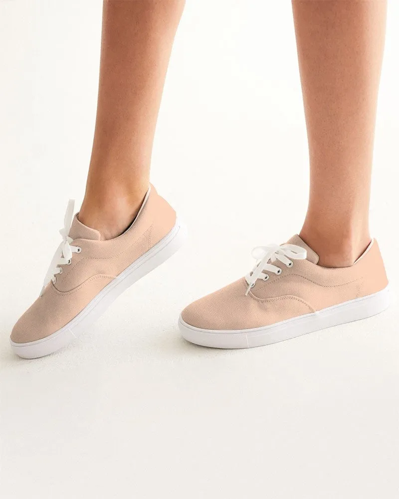 Pale Pastel Orange Women's Canvas Sneakers | Women's | Bright Pale Pastel Orange | C0M22Y30K0