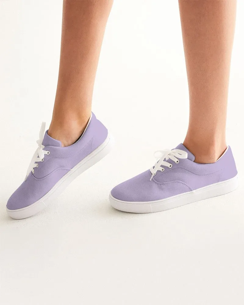 Pale Pastel Violet Women's Canvas Sneakers | Women's | Bright Pale Pastel Violet | C22M30Y0K0