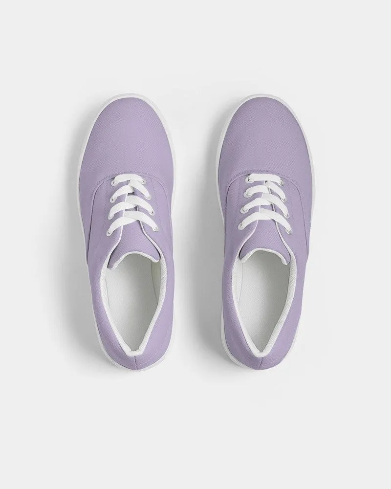 Pale Pastel Violet Women's Canvas Sneakers | Women's | Bright Pale Pastel Violet | C22M30Y0K0