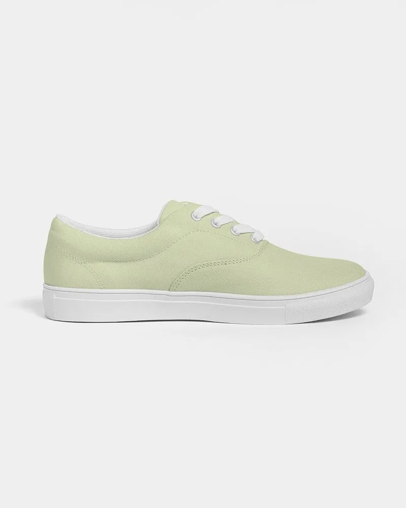 Pale Pastel Yellow Warm Green Women's Canvas Sneakers | Women's | Bright Pale Pastel Yellow Warm Green | C8M0Y30K0