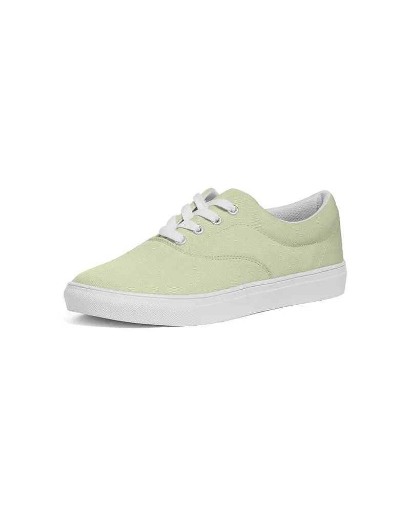 Pale Pastel Yellow Warm Green Women's Canvas Sneakers | Women's | Bright Pale Pastel Yellow Warm Green | C8M0Y30K0