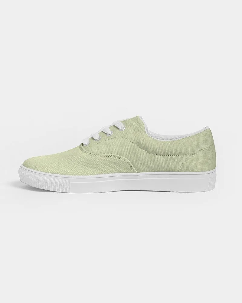 Pale Pastel Yellow Warm Green Women's Canvas Sneakers | Women's | Bright Pale Pastel Yellow Warm Green | C8M0Y30K0