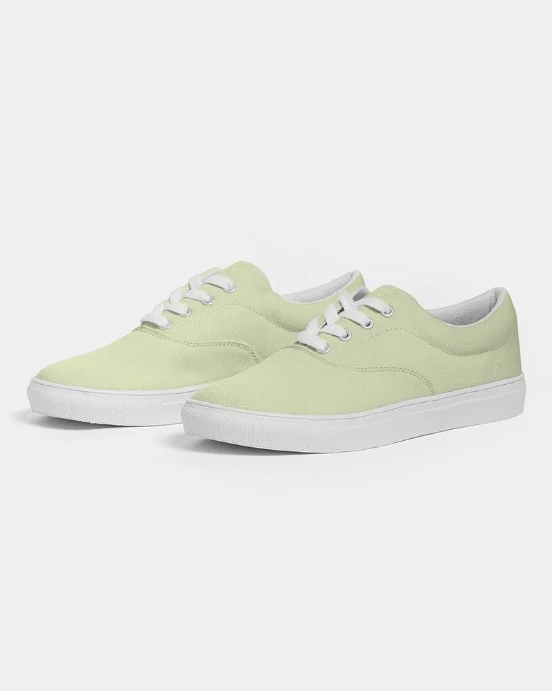 Pale Pastel Yellow Warm Green Women's Canvas Sneakers | Women's | Bright Pale Pastel Yellow Warm Green | C8M0Y30K0