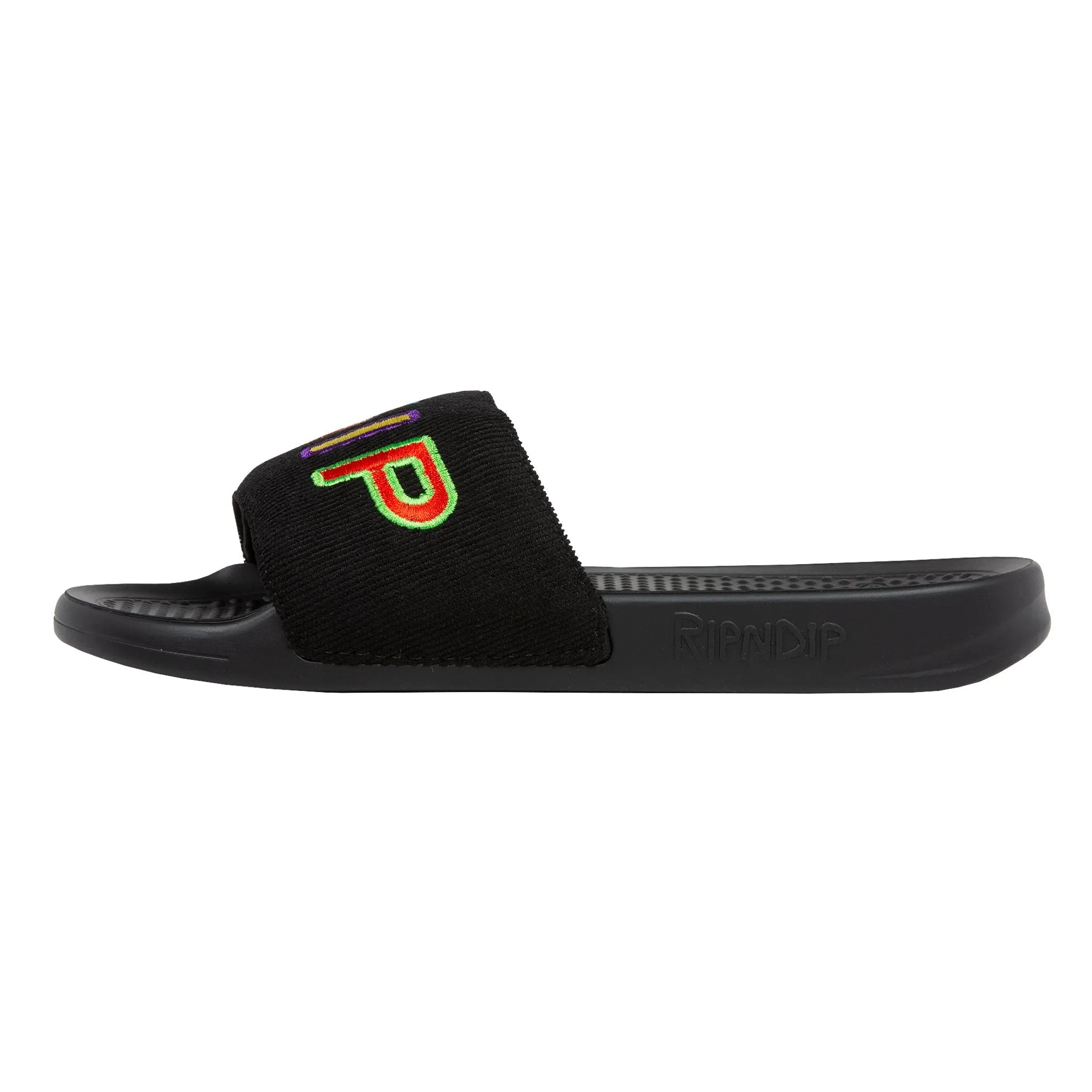 Prisma Corduroy Slides (Black)